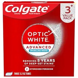 Colgate Optic White Advanced Hydrogen Peroxide Toothpaste Teeth Whiten