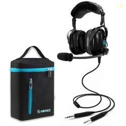 AIRVOICE Pilot Headset with Passive Noise Reduction, PNR General Aviat
