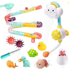 33 PCS Bath Toys for Toddlers and Babies, Bathtub Toy Set with Shower,