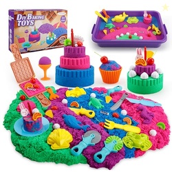 YIDESTARS Sensory Play Kit: Sand Art & Ice Cream Toy - 4lbs Colorful S