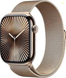 Apple Watch Series 10 [GPS + Cellular 46mm case] Smartwatch with Gold 