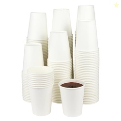 Walasaso Paper Cups 8 Oz, 120 Pack Paper Coffee Cups 8 Oz, Disposable 