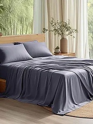 Bedsure Queen Sheet Set Cooling Sheets for Queen Size Bed Set, Rayon D