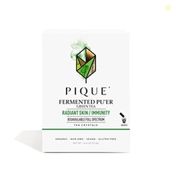 Pique Organic Fermented Pu'er Green Tea Crystals - 28 Single Servings 