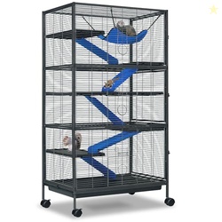 Metal Small Animal Cage 6-Tier Ferret Sugar Glider Cage for Chinchilla