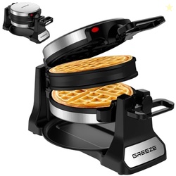Waffle Maker, Double Belgian Waffle Maker 180Flip, 1400W Waffle Iron 8