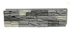 GenStone Faux Stacked Stone Panel 41" x 11.25" in Northern Slate Color