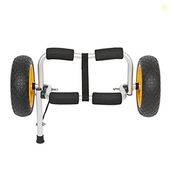 Bonnlo Kayak Car Foldable Aluminum Kayak Trailer with 10'' Solid Tires
