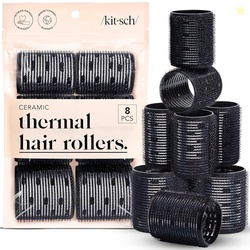 Kitsch Ceramic Hair Rollers for Women  Self-Grip Hair Curlers for Heat