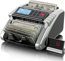 Aneken Money Counter Machine with Value Count, Dollar, Euro UV/MG/IR/D