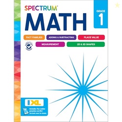 Spectrum 1st Grade Math Workbook, Mathematics Activity Book for Kids A