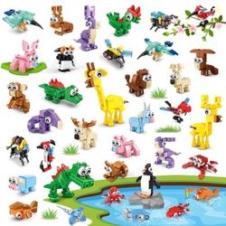 INSOON 30 Packs Animal Party Favors for Kids, 810 PCS Mini Animal Buil