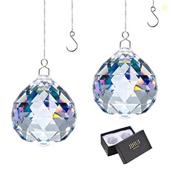 Suncatcher Crystals Ball Prism Window Rainbow Maker with Chain for Eas