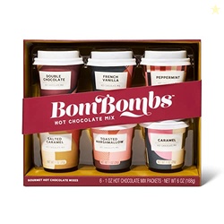 Bombombs Hot Chocolate Mix Gift Set in Mini Cup Packaging, Flavors Inc