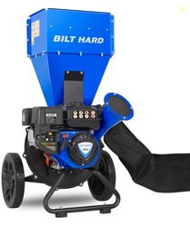 BILT HARD Wood Chippers Gas Powered - 7.5 HP 224cc Gas Powered Shredde