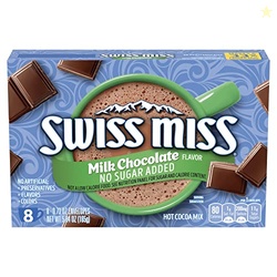 Swiss Miss Milk Chocolate Flavored No Sugar Added Hot Cocoa Mix, Hot C