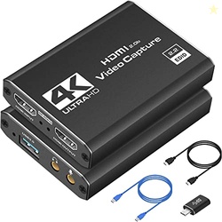 4K HDMI Capture Card USB 3.0  1080P 60FPS Gaming & Streaming Video Cap