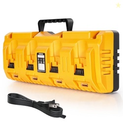 DCB104 Replacement for Dewalt Battery Charger Station, 4 Port Fast Rap