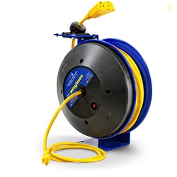 Goodyear Extension Cord Reel Retractable 12AWG x 50' Feet 3C SJTOW Cab