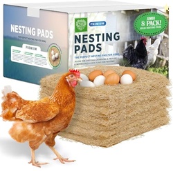 Small Pet Select - Chicken Nesting Pads (8-Pack), 13x13, for Hens, Fit