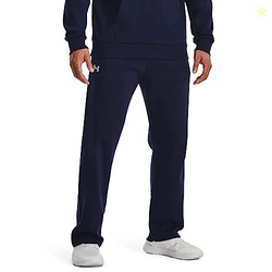 Under Armour Men's Rival Fleece Pants, (410) Midnight Navy / / White, 