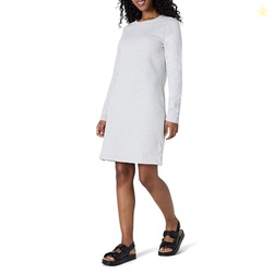Amazon Essentials Women's Long Sleeve Crewneck Fleece Above-The-Knee D