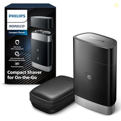 Philips Norelco Portable Shaver, On-The-Go Wet and Dry Electric Shaver
