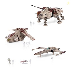 Star Wars Micro Galaxy Squadron Republic Attack Force Bundle Set - Del