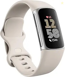 Fitbit Charge 6 Fitness Tracker with Google Apps - Heart Rate on Exerc