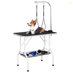 Yaheetech 36'' Dog Grooming Table, Pet Foldable Grooming Table w/Doubl