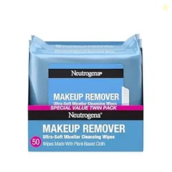 Neutrogena Makeup Remover Micellar Wipes for Face Daily Gently Removes
