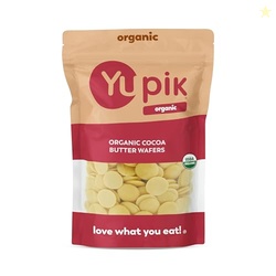 Yupik Organic Cocoa Butter Wafers, 2.2 lb (35.2 oz), Vegan, Gluten-Fre