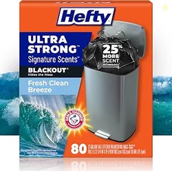 Hefty Ultra Strong Signature Scents 13 Gallon Trash Bags Fresh Clean B