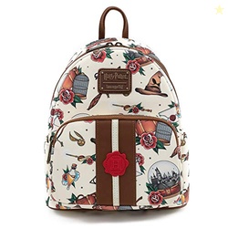 Loungefly Harry Potter Tattoo Art Cream Color Womens Double Strap Shou
