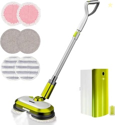 VMAI Cordless Electric Mop with Water Spray & Detachable Battery, Rech