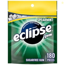 Eclipse Spearmint Chewing Gum Sugar Free Mint Gum 180 ct Bulk Pack for
