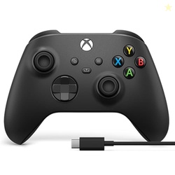 Xbox Core Wireless Gaming Controller + USB-C Cable  Carbon Black Serie