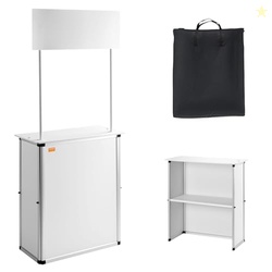 VEVOR Promotion Counter Table, Portable Tradeshow Podium Table, 30.91"