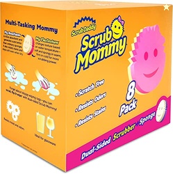 Scrub Daddy Dual Sided Sponge and Scrubber - Scrub Mommy - Scratch Fre