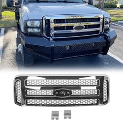 HECASA Front Grille Compatible with 1999-2004 Ford Super Duty F-250 F-