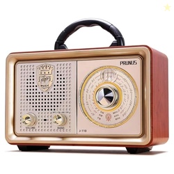 PRUNUS J-110 Radio Portable AM FM, for Mom,Transistor Radio Plug in Wa
