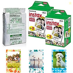 Fujifilm Instax Mini Instant Film,10 Sheets5 Pack(Total 50 Shoots) Bun