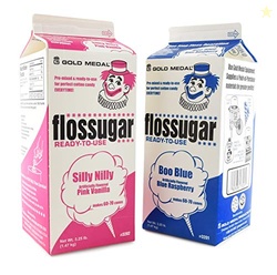 Gold Medal Variety Candy Flossugar (Blue Raspberry and Pink Vanilla) ,