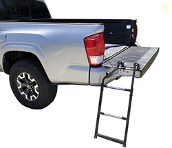 Beech Lane Pickup Truck Tailgate Ladder - Universal Fit, Stainless Ste