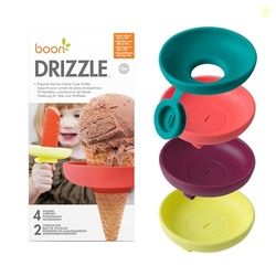Boon Drizzle Silicone Ice Pop Holder - Drip Catcher for Frozen Treats 