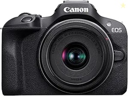 Canon EOS R100 Mirrorless Camera RF-S18-45mm F4.5-6.3 is STM Lens Kit 