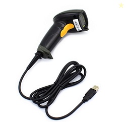 WoneNice USB Laser Barcode Scanner Wired Handheld Bar Code Scanner Rea