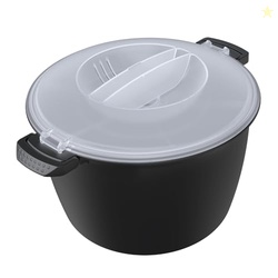 Professional Large Micro Cookware 3 Quart, Microwave Rice Cooker, Micr