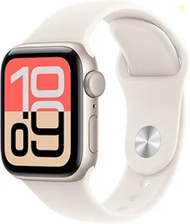 Apple Watch SE 3 [GPS 40mm] Smartwatch with Starlight Aluminum Case wi