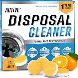 Garbage Disposal Cleaner Deodorizer Tablets - 24 Pack New Powerful XL 